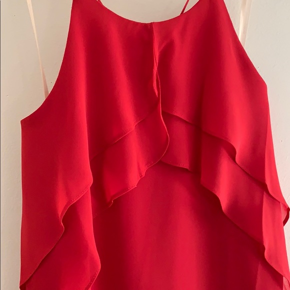 Red Dress with Ruffles - Picture 2 of 5